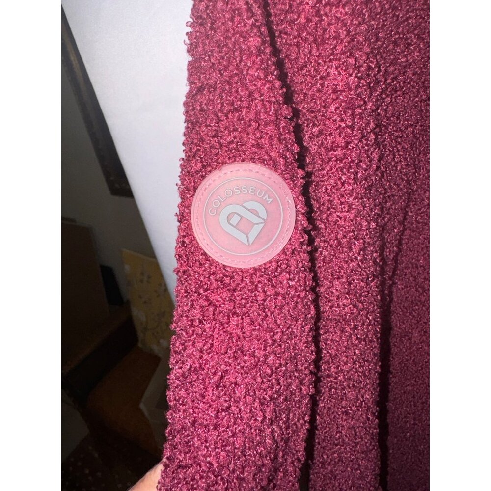 Texas A&M Sherpa Fleece Pullover Plus Sz XXL Burgundy Jacket 1/4 Zip Colosseum - Picture 7 of 10
